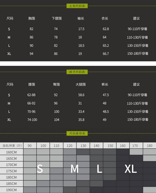 YG1077 Men s Compression Sets